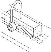Clew slide and hook, for main or Headsail boom