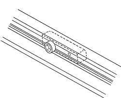 Boom track slide, for attachments to boom