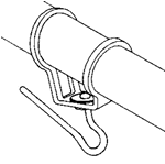 Headsail swivel,with ball race, adjustable