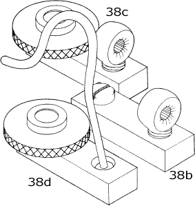 Track slide with eyebolt