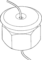 Fairlead, threaded to fit 10 mm internal dia
