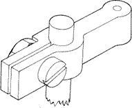 Tiller arm, carbon/epoxy
