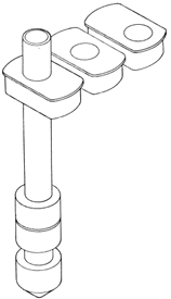 Mast/deck blocks & mast heel