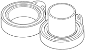 Tack fitting with ball race