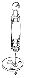 Rigging screw, ball ended