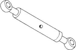 Rigging screw, double ended